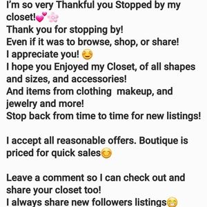 Welcome to my closet